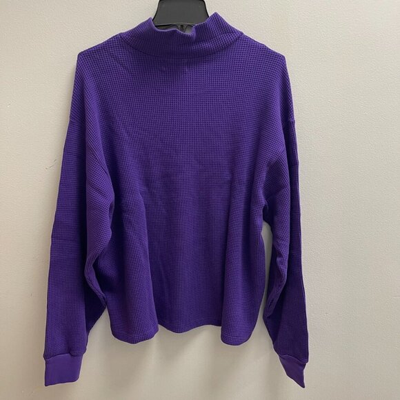 Cotton Citizen Purple Monaco Polo Pullover Sweatshirt - Size Large - NWT - Picture 3 of 8